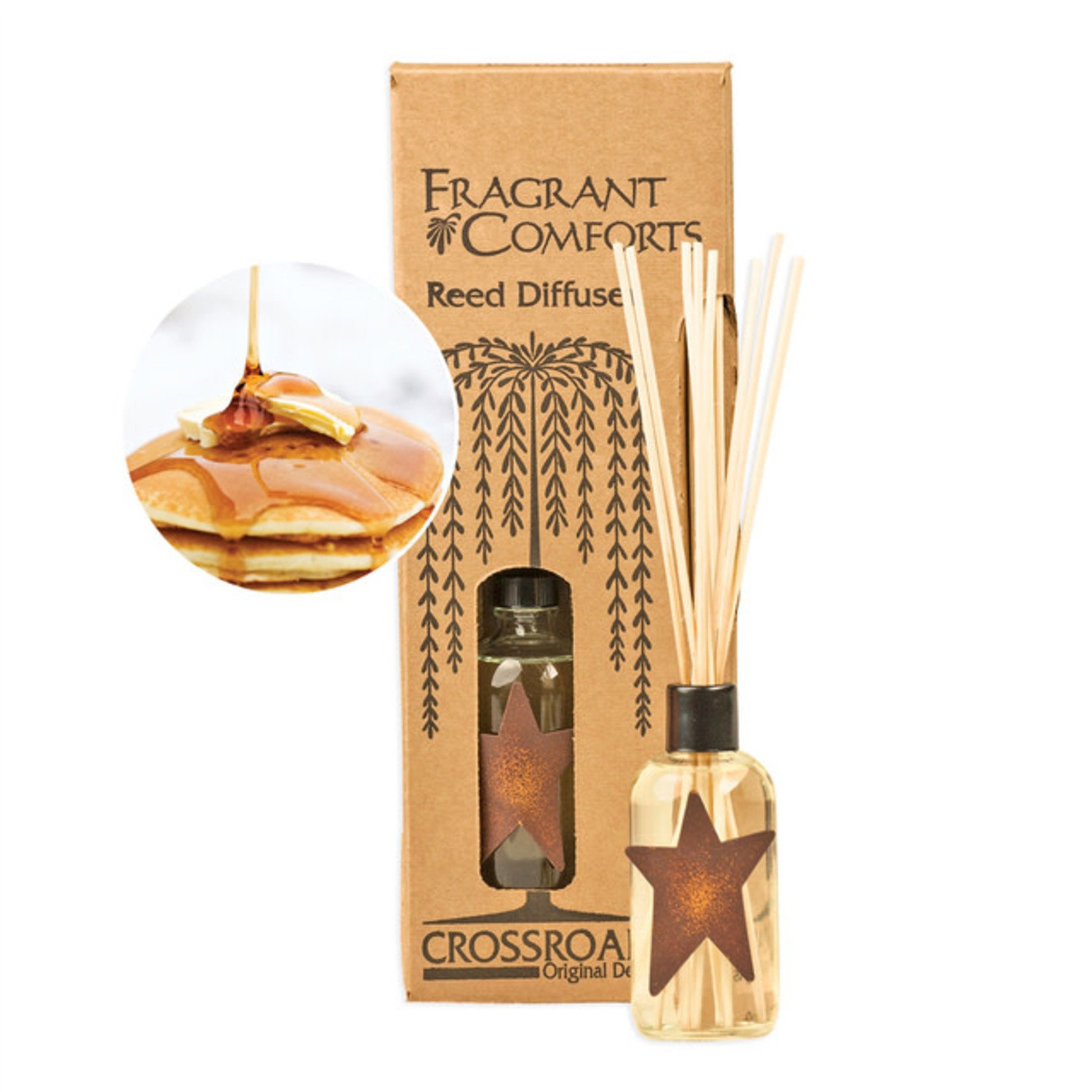 Crossroads Buttered Maple Syrup Reed Diffuser Kit