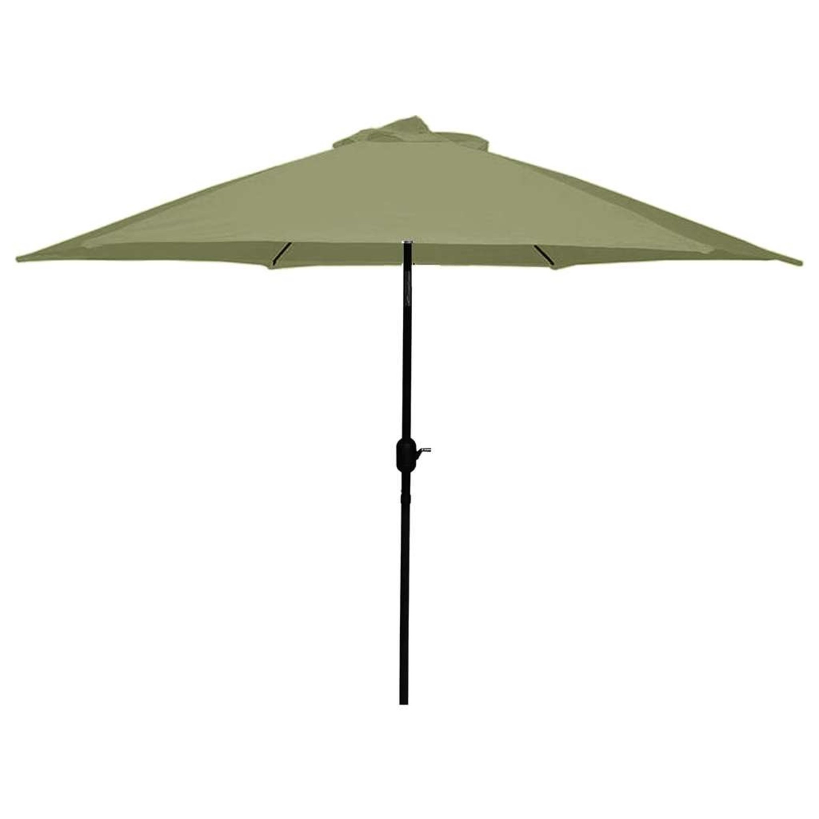 9' Aluminum Umbrella With Crank/Tilt - Olive