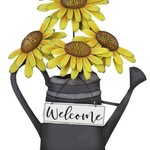 WELCOME W'ART-WTR'CAN/FLWRS.