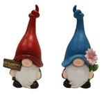 RED&BLUE CERAMIC GNOME DECOR