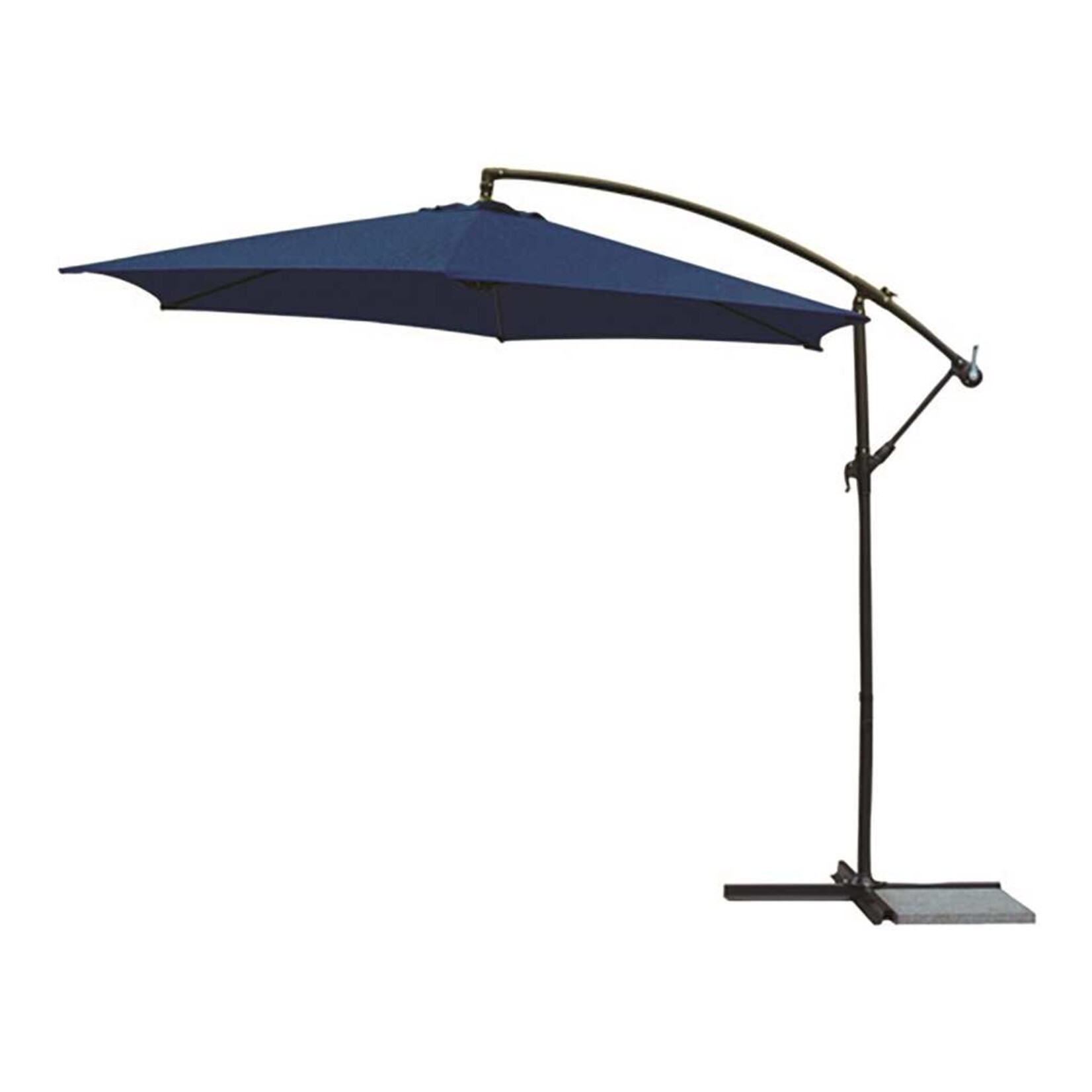 10' Deluxe Offset Umbrella - Sky Blue  (Azure) (Alum)