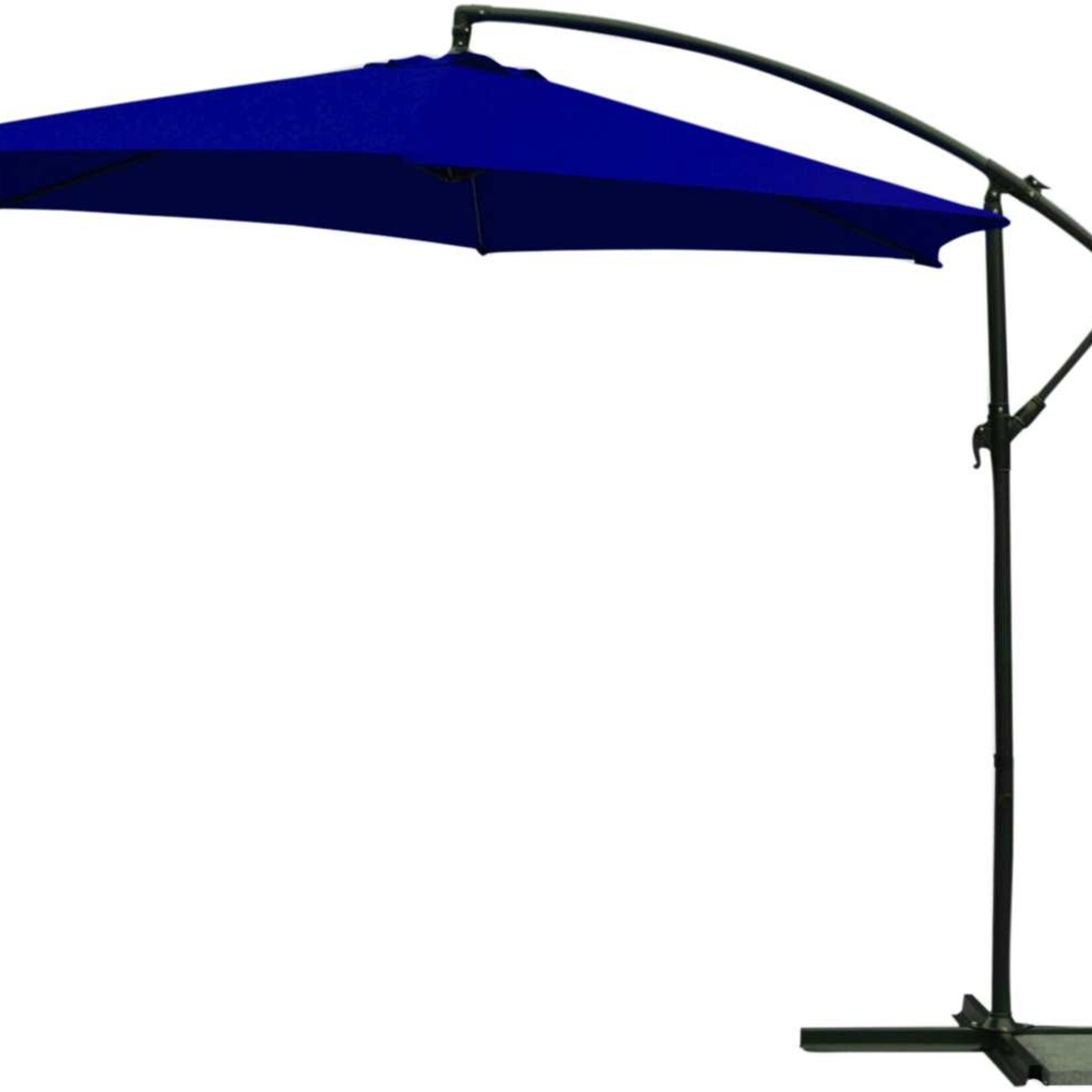 10' Deluxe Offset Umbrella - Navy (Lapis) (Alum)