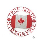 Metal Wall Art 'True North Strong & Free'