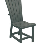 CR Plastics CRP C11 Addy Dining Side Chair Slate Grey