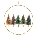 Bottle Brush LED Tree Wreath