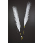 30" Pampas Grass Branch - White
