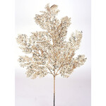 30" Glitter Metallic Juniper Spray-Taupe Gold