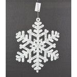 8.5" Snowflake Ornament- White
