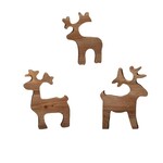 Wooden Reindeer 3Asst.