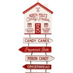 Hanging North Pole Sign