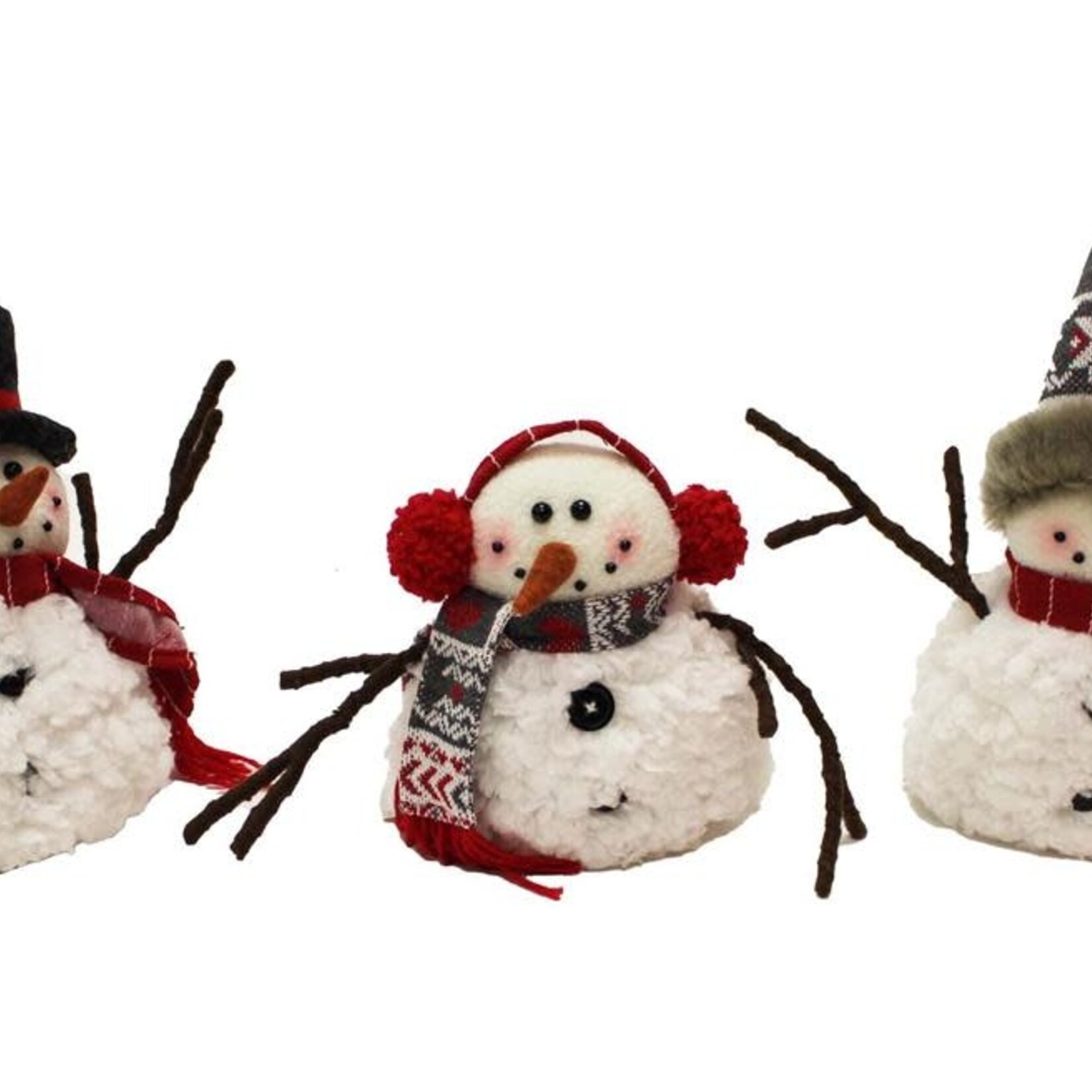 Plush Snowmen Winter Wear