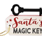 Wooden Key tag - Santa Key
