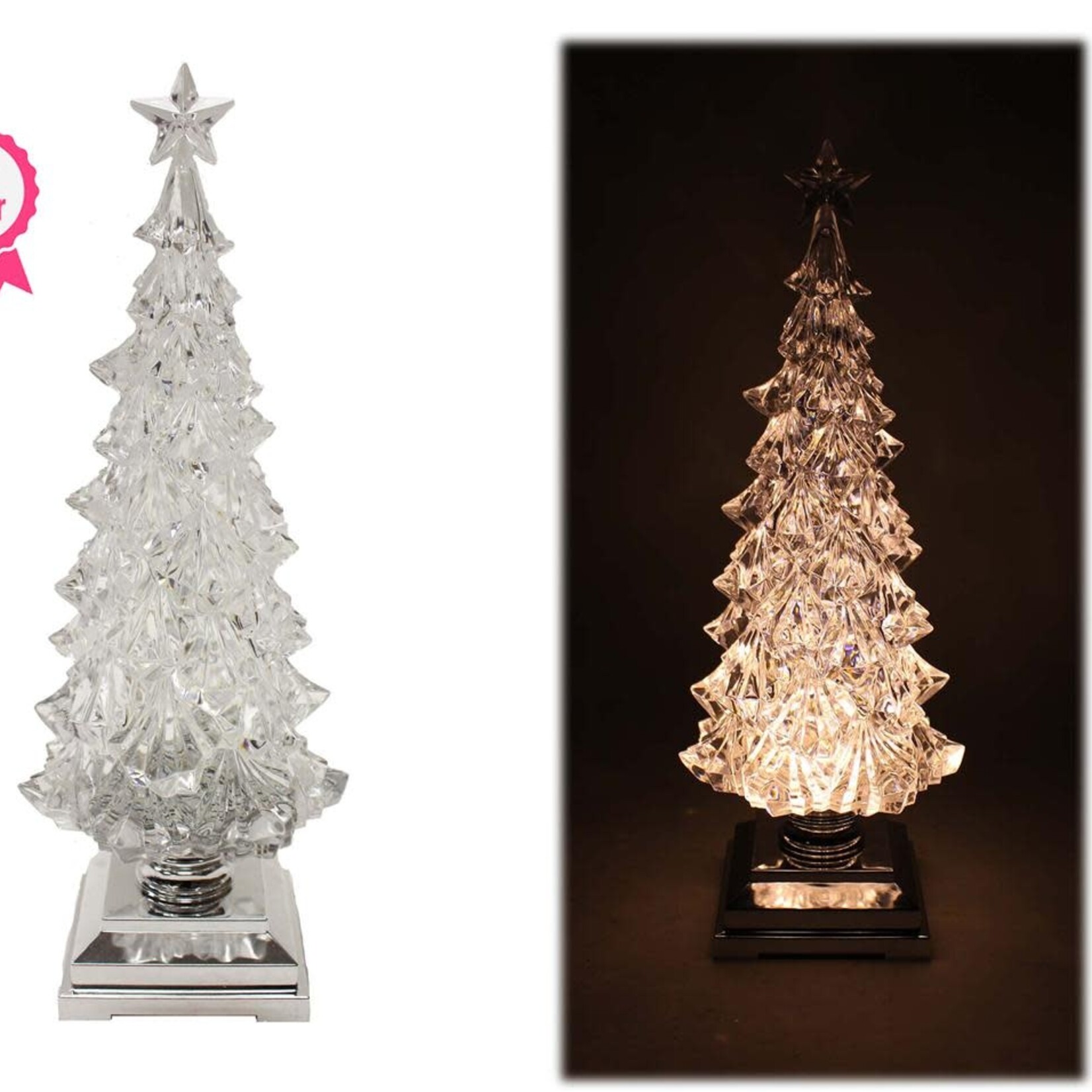 LED Christmas Tree Silver Base