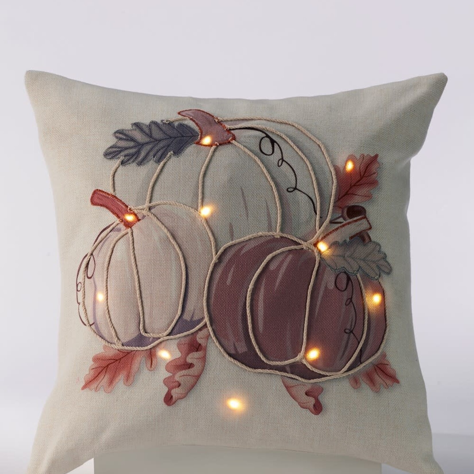 LED Harvest Pillow - Pumpkins