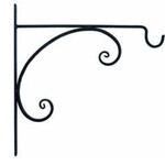 17.5" Scroll Bracket - Black