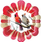 LARGE Wind Spinner -Cardinals