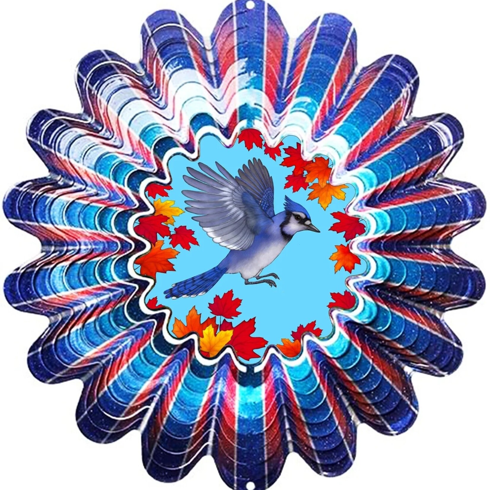 SMALL Wind Spinner - Animated Blue Jay