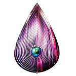 LARGE Wind Spinner - Gazing Ball Collection Pink Teardrop