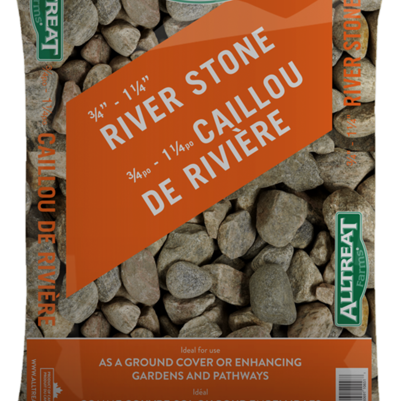 River Stone  3/4"- 1 1/4" 18KG Bag
