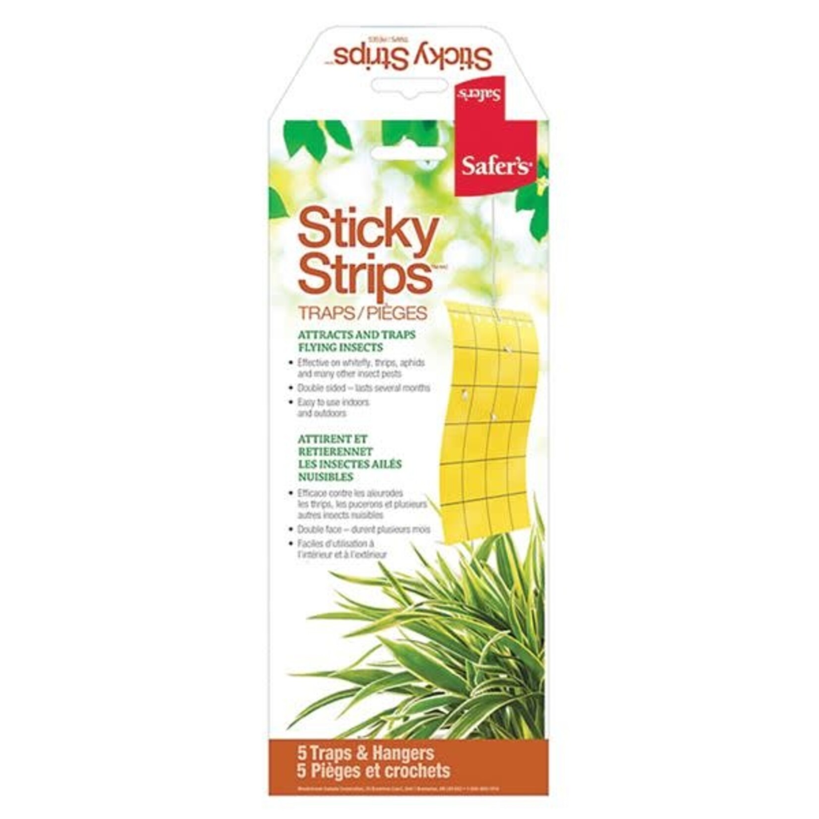 Safers Safer's Flying Insect Sticky Strips Traps & Hangers 5/Pk
