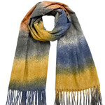 Scarf Ombre Blue/Grey/Yellow