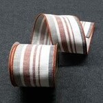 Cotton Striped Ribbon 4"x5 yards