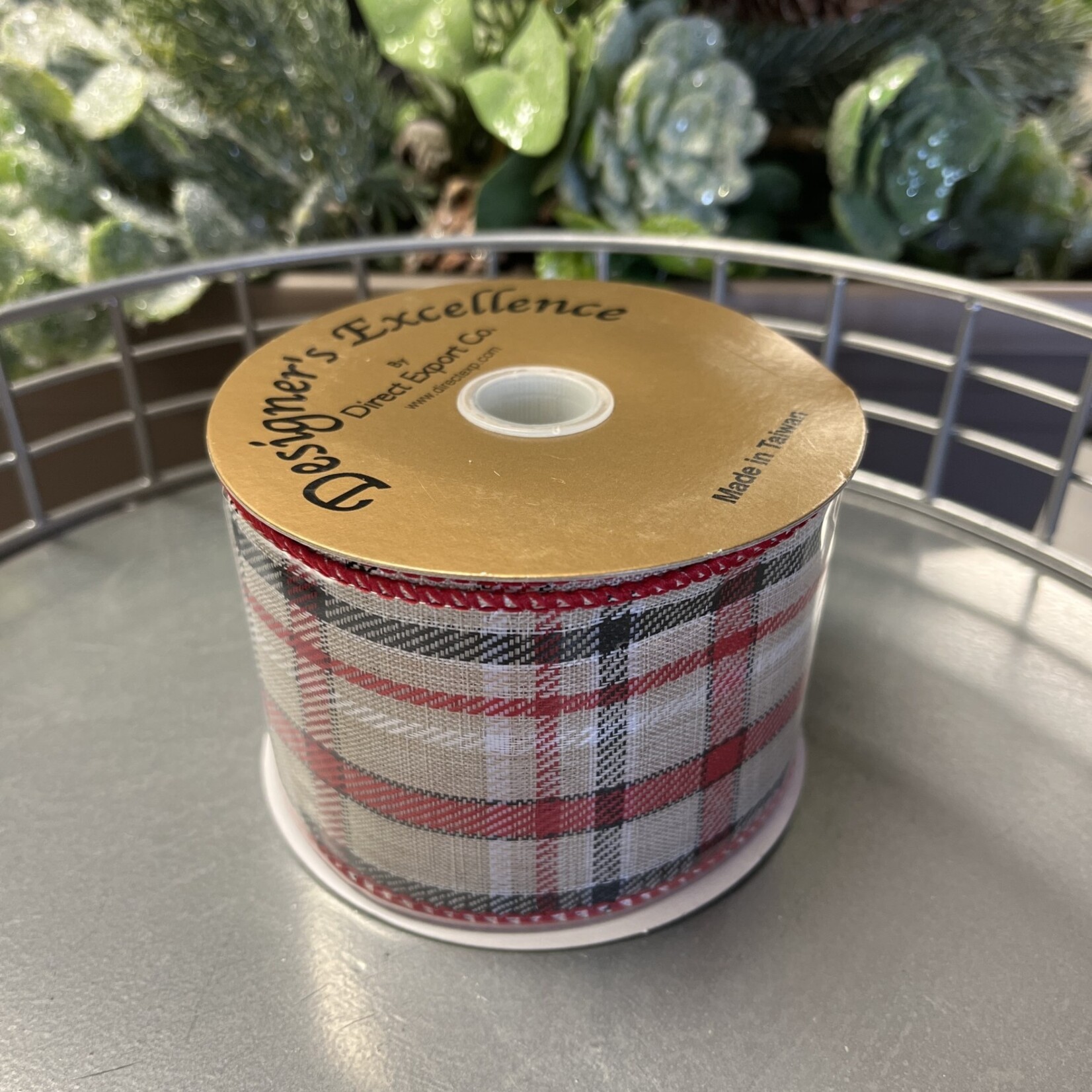 2.5""X10YD PLAID RIBN