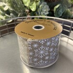 2.5""X10YD SNOWFLAKE RIBN