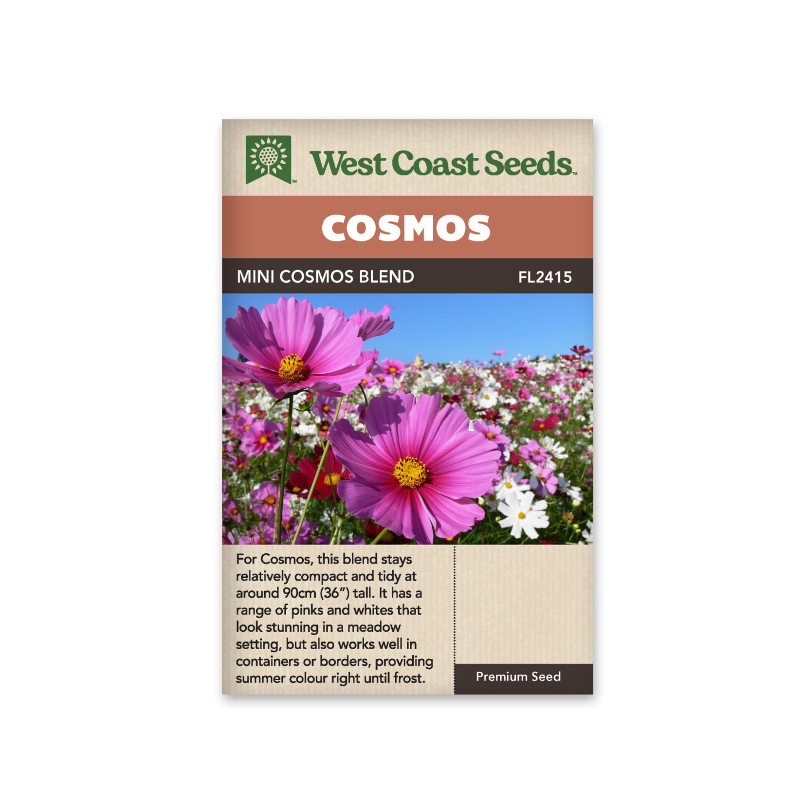 West Coast Seeds Cosmos - Mini Blend