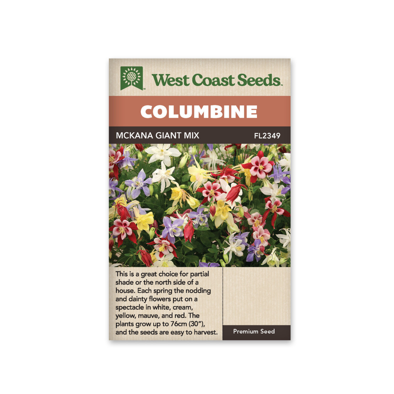 West Coast Seeds Columbine - McKana Giants Mix