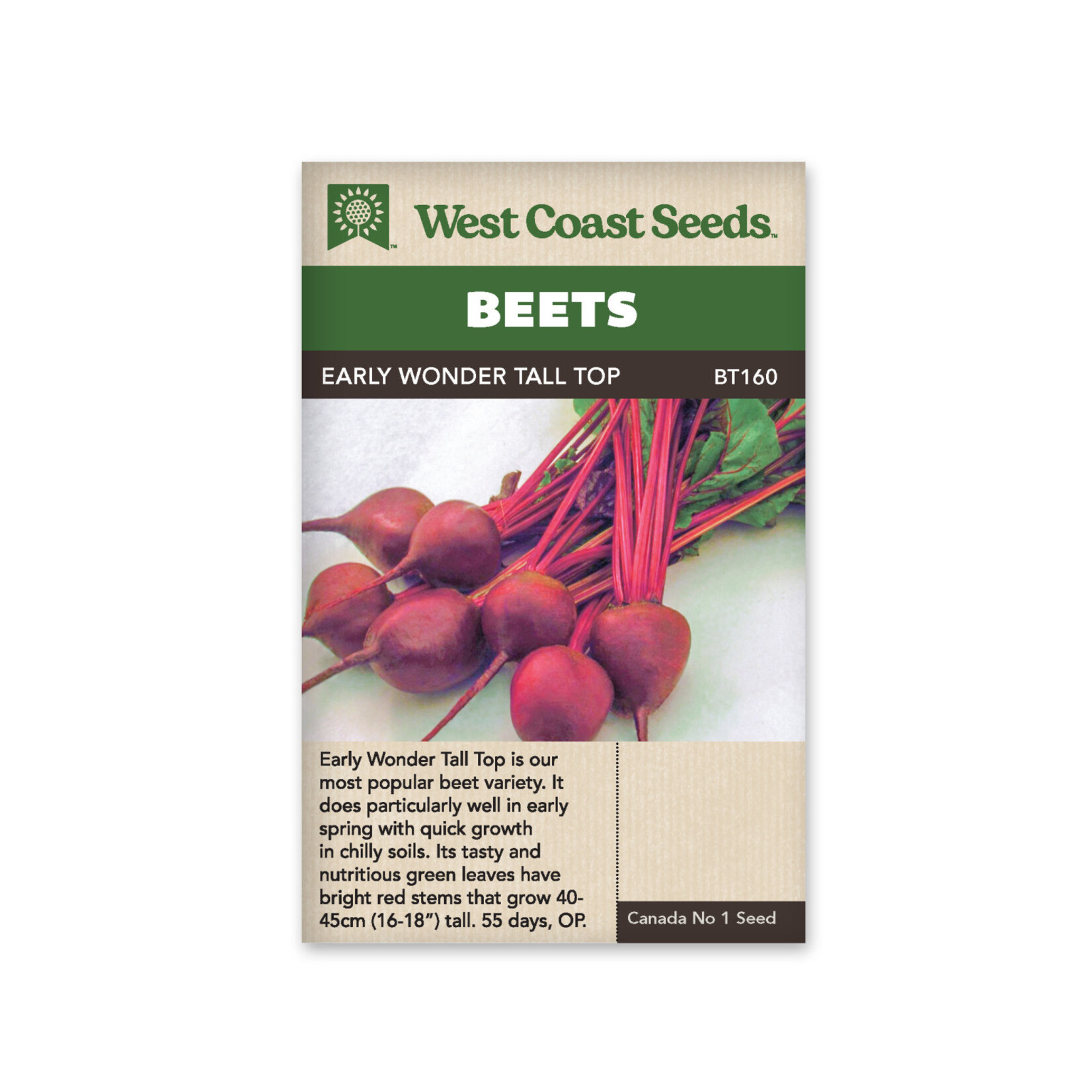 West Coast Seeds Beets - Early Wonder Tall Top