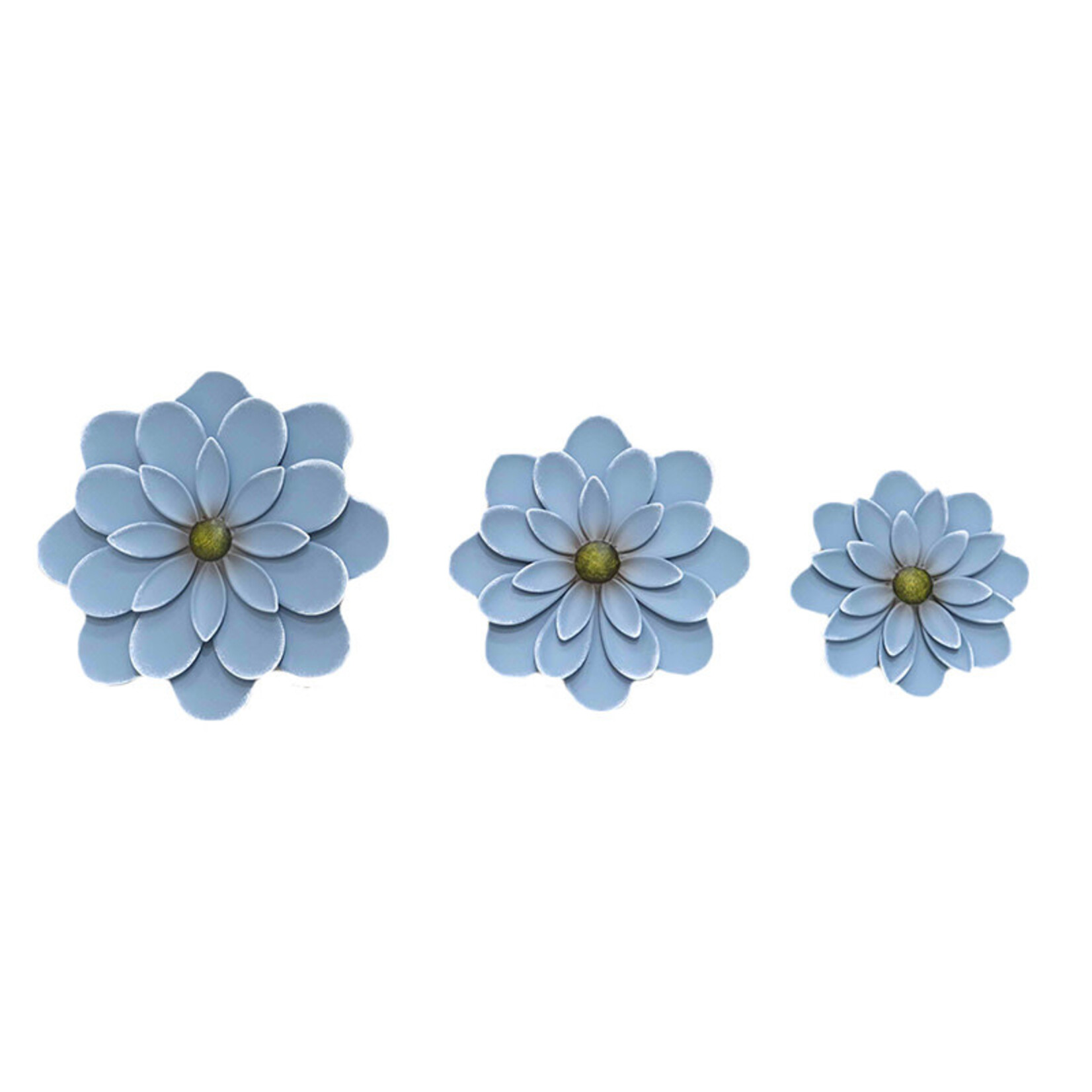 Blue Flowers - Med.