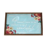 Wall Plaque Life - wooden/Metal Sign