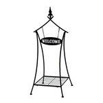 Plant Stand w/ Welcome Sign