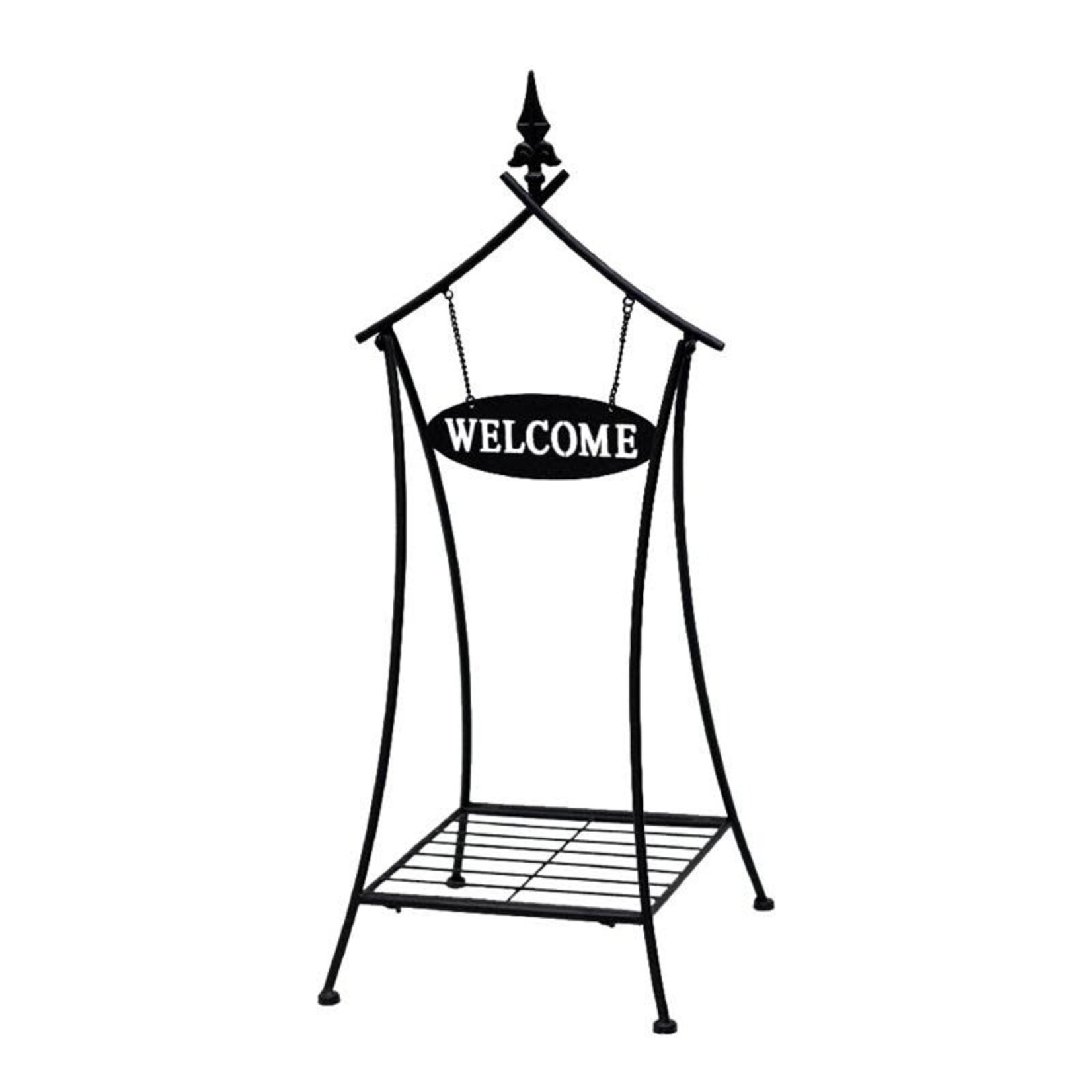 Plant Stand w/ Welcome Sign