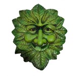 Resin Tree Face Plaque - Green