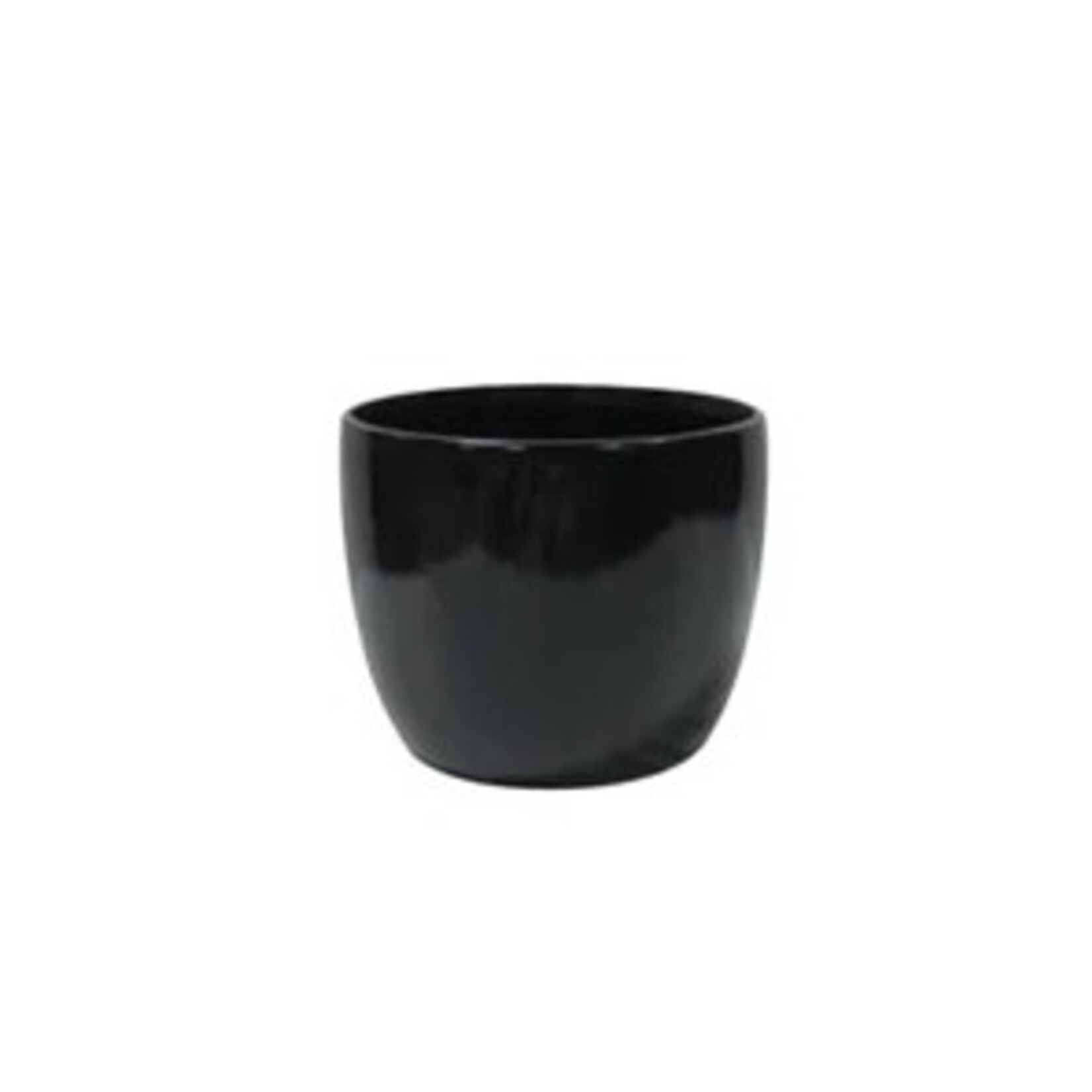 Black Dolomite Pot  4.75X4.25"H