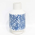 Blue/White Decorative Ceramic Vase