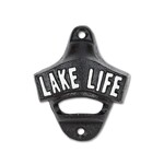 Lake Life Wall Opener-Black-3.5"H
