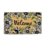 Floral Welcome Doormat-18x30"L