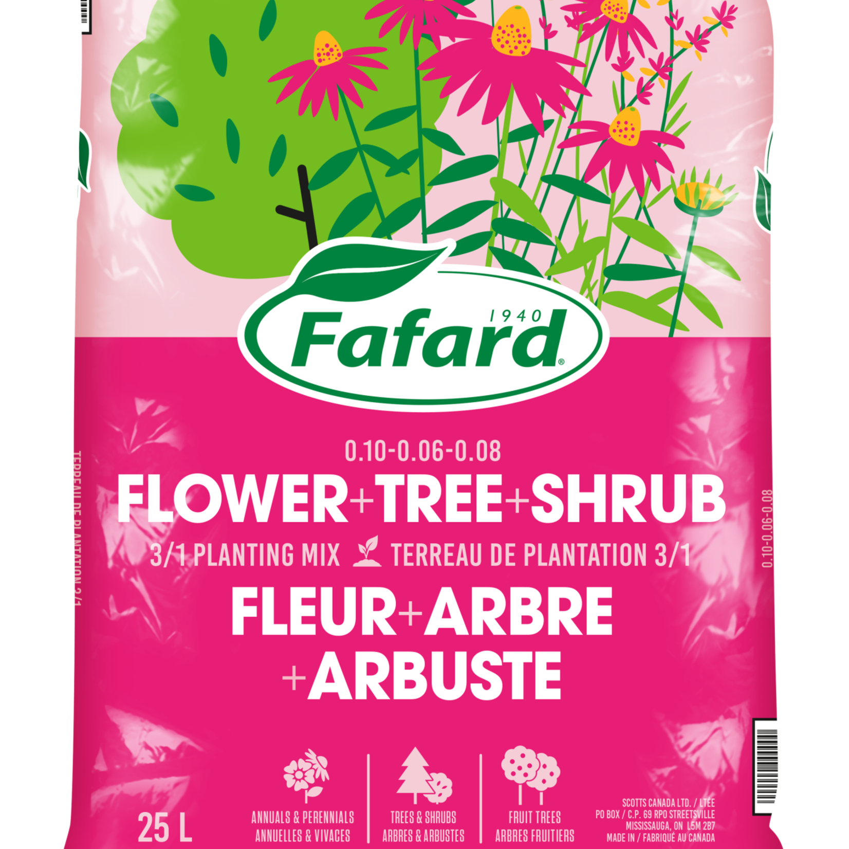 Fafard FA 3-1 Flower & Tree Planting Mix 25 L