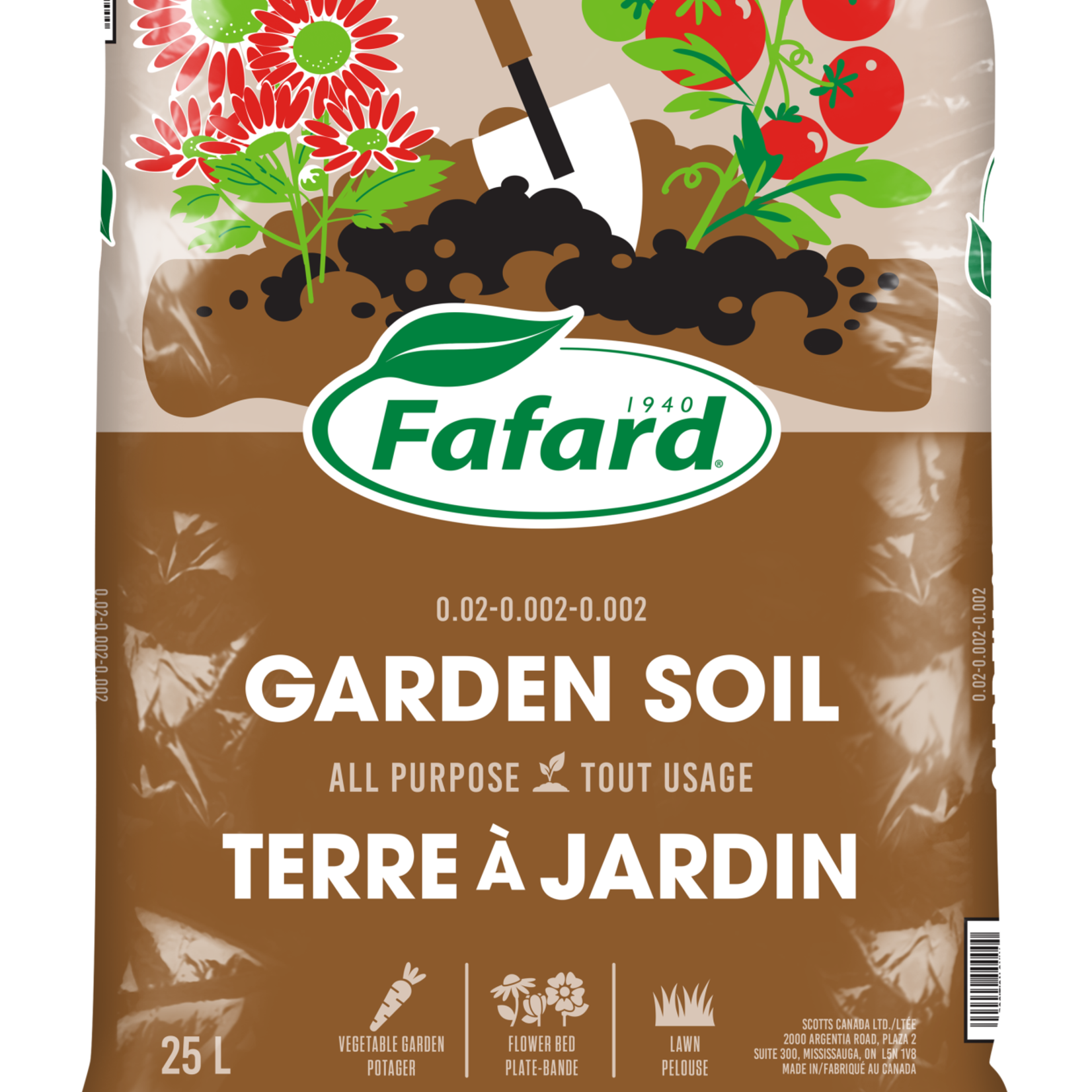 Fafard FA Garden Soil 25L (Brown Bag) 08-08