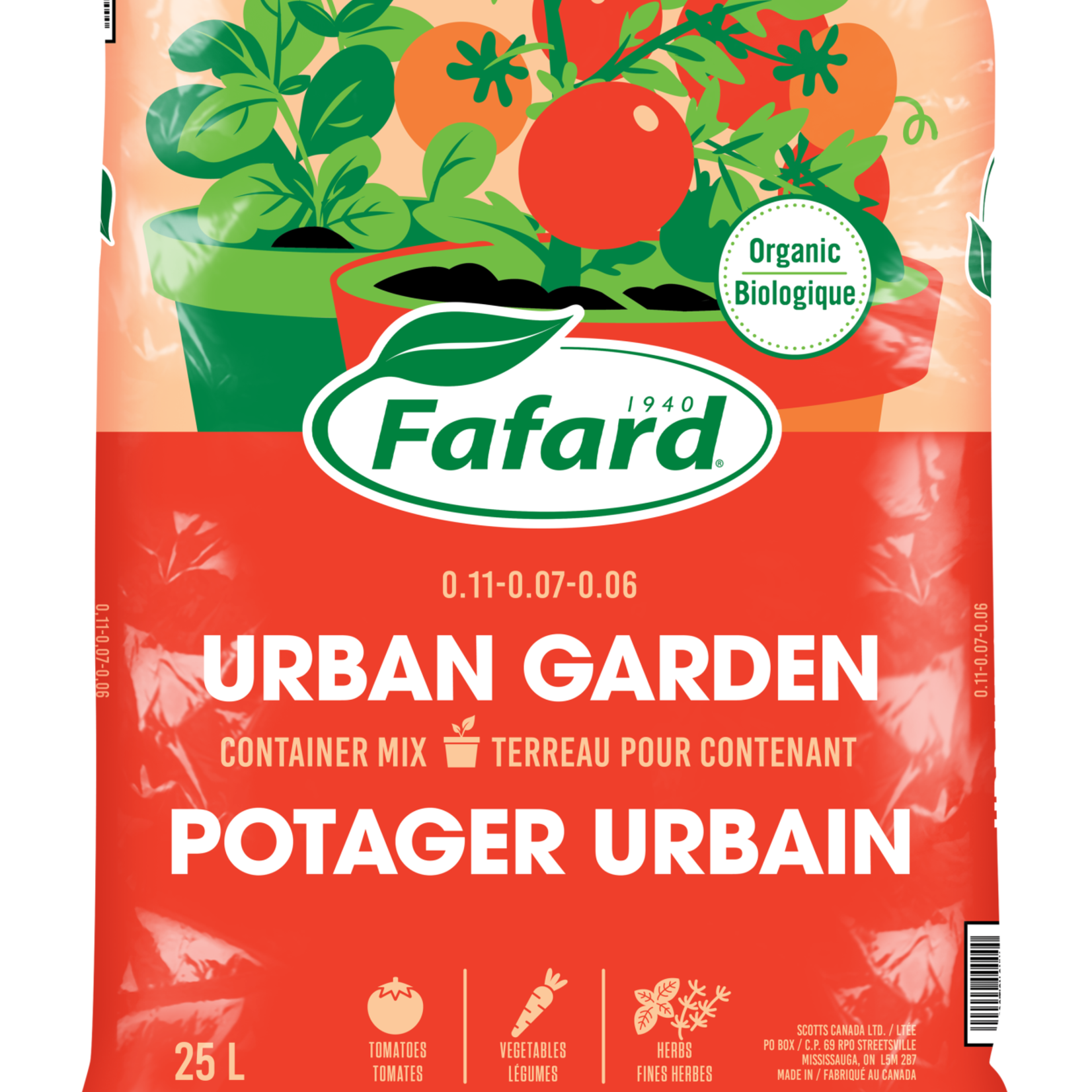 Fafard FA Urban Garden Container Mix 25L