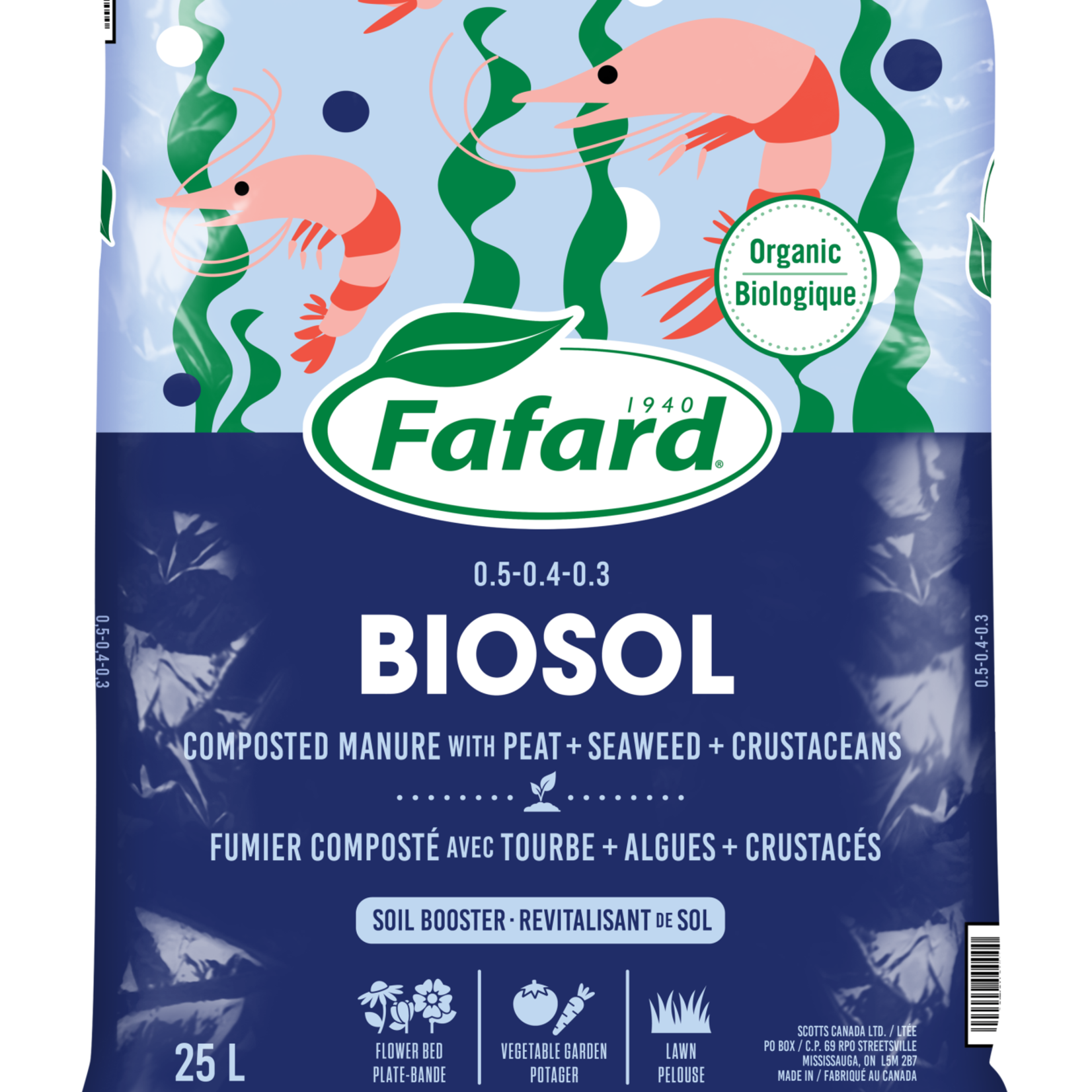 Fafard FA- Biosol Sea Compost Soil 30L