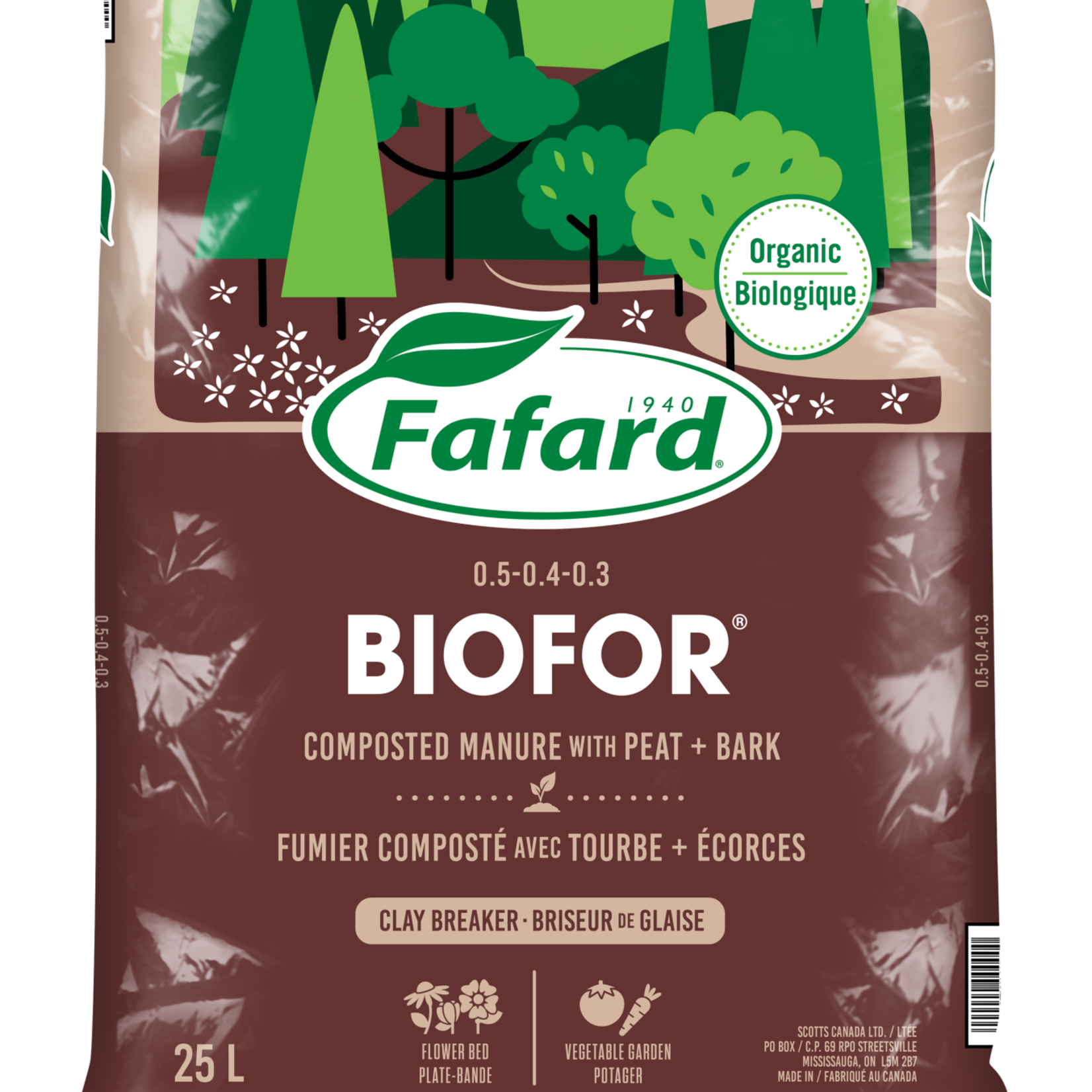 Fafard FA Biofor Clay Breaker  Compost 25L