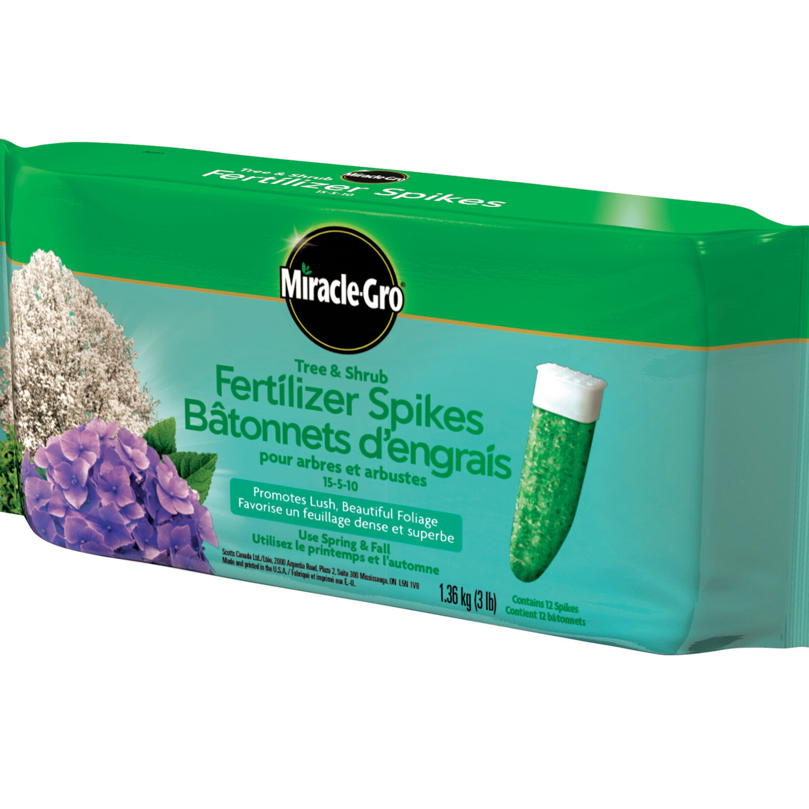 Miracle Gro Miracle-Gro Tree & Shrub Fertilizer Spikes 15-5-10 1.13 kg