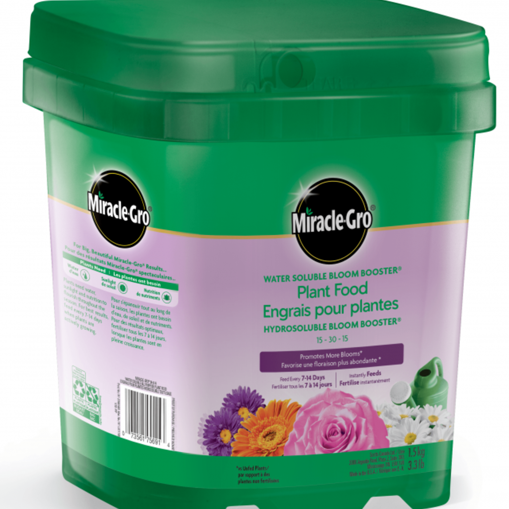 Miracle Gro Miracle-Gro Water Soluble Bloom Booster Plant Food 15-30-15 - 1.5 Kg