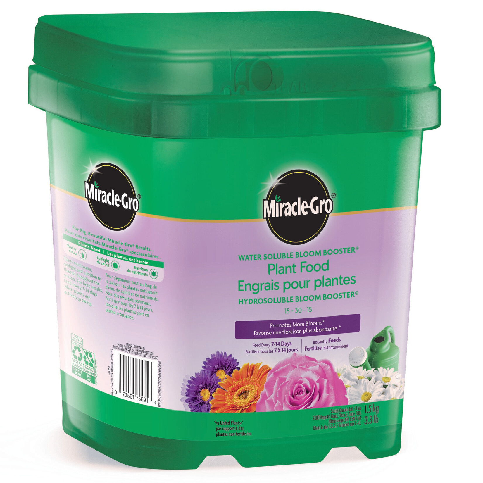 Miracle Gro Miracle-Gro Water Soluble Ultra Bloom Plant Food 15-30-15  1.5kg