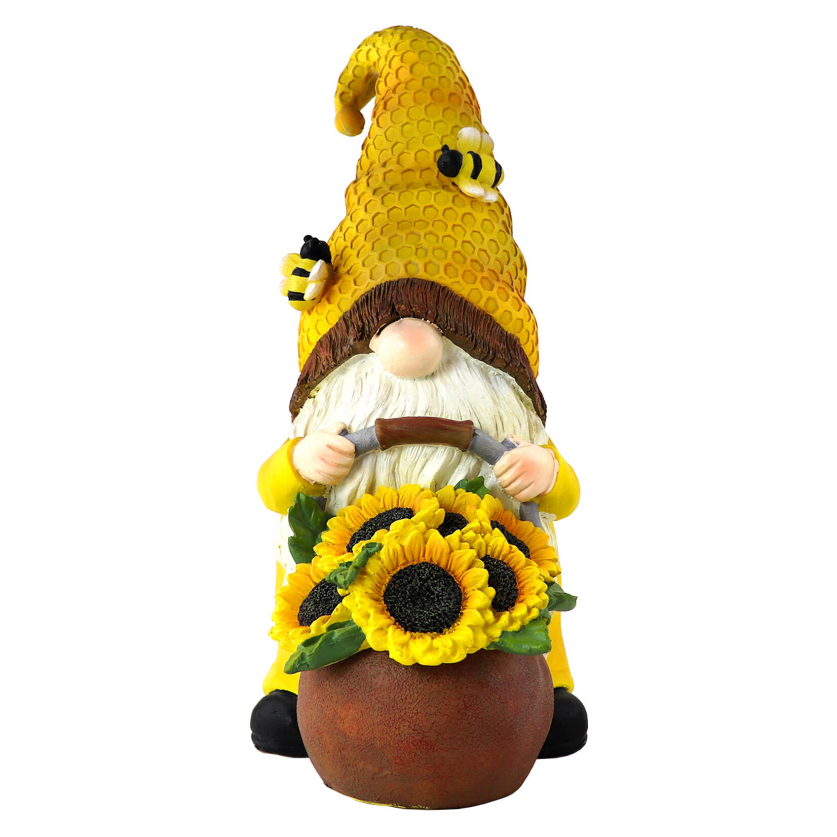 Sunflower Power Gnome 19x12.5x27.5 cm