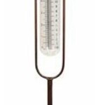 Bird Rain Gauge Stake with Glass